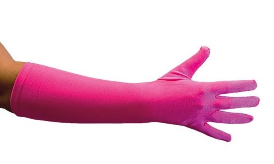verkoop - attributen - Handschoenen - Handschoenen satijn roze